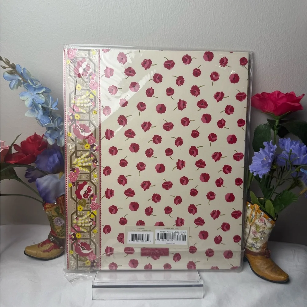 NWT Vera Bradley Make Me Blush Pocket Folders retired pattern Set Of 2